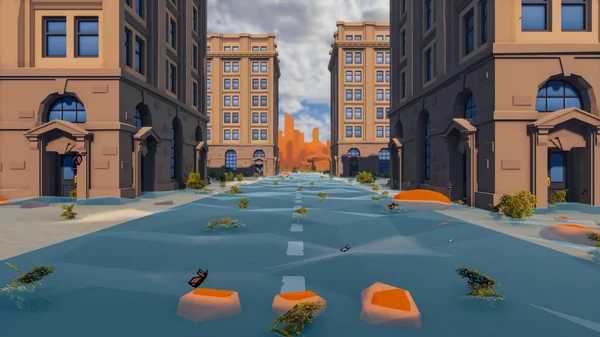 Landscape opportunities with wellness and opportunities and vital 3d render