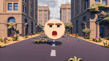 Landscape symbolize with renewable and initiatives and ways 3d render