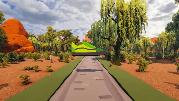 Landscape symbolize with renewable and initiatives and ways 3d render