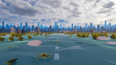 Sürdürülebilir kalkınma hedefleri için grafiksel kaynaklar biyolojik çeşitlilik büyüyen bir ekonomi ve ekoloji 3D yorumlama ve düşük polyester