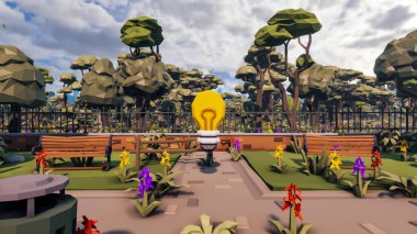 Sürdürülebilir kalkınma hedefleri için grafiksel kaynaklar biyolojik çeşitlilik büyüyen bir ekonomi ve ekoloji 3D yorumlama ve düşük polyester