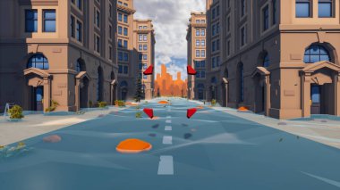 Sürdürülebilir kalkınma hedefleri için grafiksel kaynaklar biyolojik çeşitlilik büyüyen bir ekonomi ve ekoloji 3D yorumlama ve düşük polyester