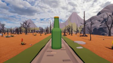 Sürdürülebilir kalkınma hedefleri için grafiksel kaynaklar biyolojik çeşitlilik büyüyen bir ekonomi ve ekoloji 3D yorumlama ve düşük polyester