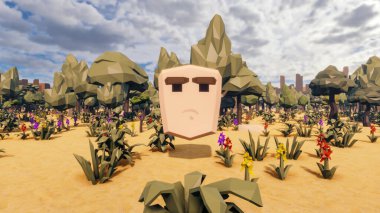 Sürdürülebilir kalkınma hedefleri için grafiksel kaynaklar biyolojik çeşitlilik büyüyen bir ekonomi ve ekoloji 3D yorumlama ve düşük polyester