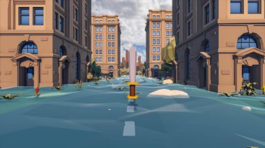 Sürdürülebilir kalkınma hedefleri için grafiksel kaynaklar biyolojik çeşitlilik büyüyen bir ekonomi ve ekoloji 3D yorumlama ve düşük polyester