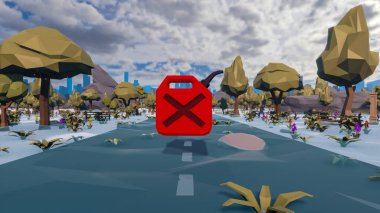 Sürdürülebilir kalkınma hedefleri için grafiksel kaynaklar biyolojik çeşitlilik büyüyen bir ekonomi ve ekoloji 3D yorumlama ve düşük polyester