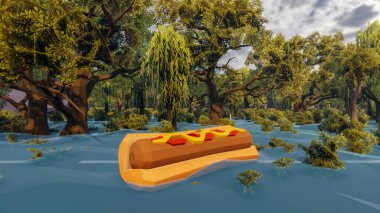 Sürdürülebilir kalkınma hedefleri için grafiksel kaynaklar biyolojik çeşitlilik büyüyen bir ekonomi ve ekoloji 3D yorumlama ve düşük polyester