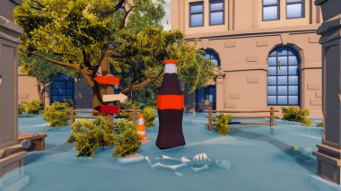 Sürdürülebilir kalkınma hedefleri için grafiksel kaynaklar biyolojik çeşitlilik büyüyen bir ekonomi ve ekoloji 3D yorumlama ve düşük polyester