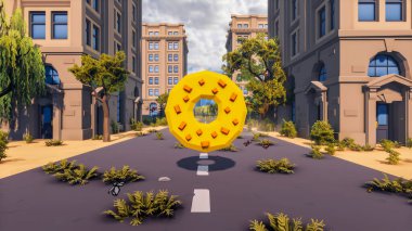 Sürdürülebilir kalkınma hedefleri için grafiksel kaynaklar biyolojik çeşitlilik büyüyen bir ekonomi ve ekoloji 3D yorumlama ve düşük polyester