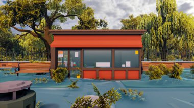 Sürdürülebilir kalkınma hedefleri için grafiksel kaynaklar biyolojik çeşitlilik büyüyen bir ekonomi ve ekoloji 3D yorumlama ve düşük polyester