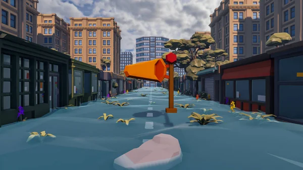 Sürdürülebilir kalkınma hedefleri için grafiksel kaynaklar biyolojik çeşitlilik büyüyen bir ekonomi ve ekoloji 3D yorumlama ve düşük polyester