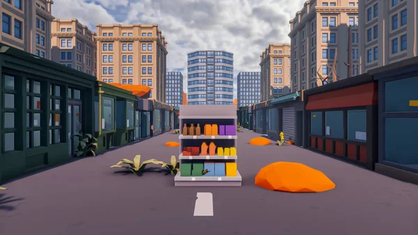 Sürdürülebilir kalkınma hedefleri için grafiksel kaynaklar biyolojik çeşitlilik büyüyen bir ekonomi ve ekoloji 3D yorumlama ve düşük polyester