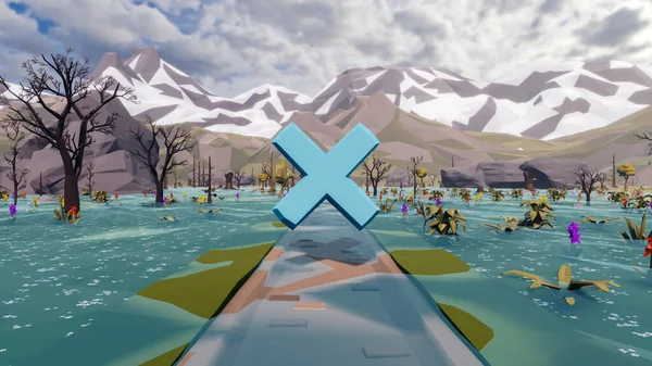 Sürdürülebilir kalkınma hedefleri için grafiksel kaynaklar biyolojik çeşitlilik büyüyen bir ekonomi ve ekoloji 3D yorumlama ve düşük polyester