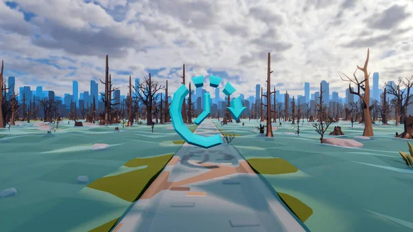 Sürdürülebilir kalkınma hedefleri için grafiksel kaynaklar biyolojik çeşitlilik büyüyen bir ekonomi ve ekoloji 3D yorumlama ve düşük polyester