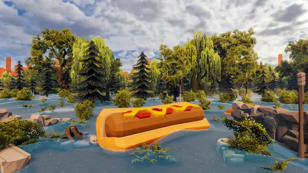 Sürdürülebilir kalkınma hedefleri için grafiksel kaynaklar biyolojik çeşitlilik büyüyen bir ekonomi ve ekoloji 3D yorumlama ve düşük polyester