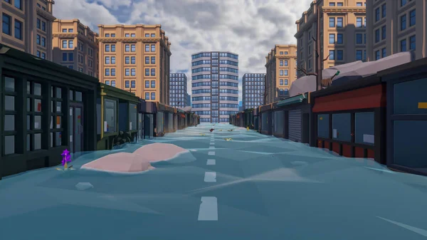 Sürdürülebilir kalkınma hedefleri için grafiksel kaynaklar biyolojik çeşitlilik büyüyen bir ekonomi ve ekoloji 3D yorumlama ve düşük polyester