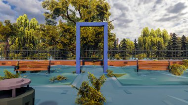 Sürdürülebilir kalkınma hedefleri için grafiksel kaynaklar biyolojik çeşitlilik büyüyen bir ekonomi ve ekoloji 3D yorumlama ve düşük polyester