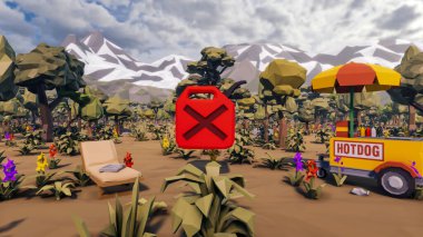 Sürdürülebilir kalkınma hedefleri için grafiksel kaynaklar biyolojik çeşitlilik büyüyen bir ekonomi ve ekoloji 3D yorumlama ve düşük polyester