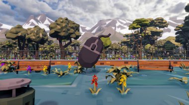 Sürdürülebilir kalkınma hedefleri için grafiksel kaynaklar biyolojik çeşitlilik büyüyen bir ekonomi ve ekoloji 3D yorumlama ve düşük polyester