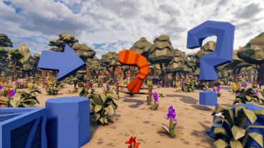 Sürdürülebilir kalkınma hedefleri için grafiksel kaynaklar biyolojik çeşitlilik büyüyen bir ekonomi ve ekoloji 3D yorumlama ve düşük polyester