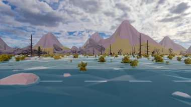 Sürdürülebilir kalkınma hedefleri için grafiksel kaynaklar biyolojik çeşitlilik büyüyen bir ekonomi ve ekoloji 3D yorumlama ve düşük polyester