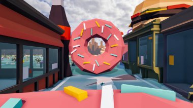 Sürdürülebilir kalkınma hedefleri için grafiksel kaynaklar biyolojik çeşitlilik büyüyen bir ekonomi ve ekoloji 3D yorumlama ve düşük polyester