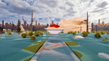 Sürdürülebilir kalkınma hedefleri için grafiksel kaynaklar biyolojik çeşitlilik büyüyen bir ekonomi ve ekoloji 3D yorumlama ve düşük polyester