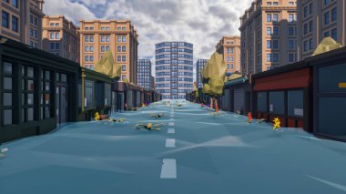 Sürdürülebilir kalkınma hedefleri için grafiksel kaynaklar biyolojik çeşitlilik büyüyen bir ekonomi ve ekoloji 3D yorumlama ve düşük polyester