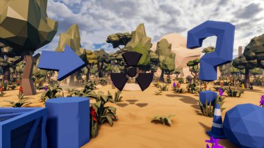 Sürdürülebilir kalkınma hedefleri için grafiksel kaynaklar biyolojik çeşitlilik büyüyen bir ekonomi ve ekoloji 3D yorumlama ve düşük polyester