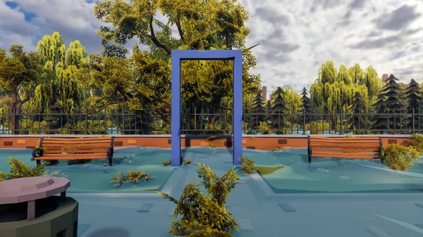 Sürdürülebilir kalkınma hedefleri için grafiksel kaynaklar biyolojik çeşitlilik büyüyen bir ekonomi ve ekoloji 3D yorumlama ve düşük polyester