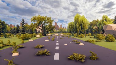 Sürdürülebilir kalkınma hedefleri için grafiksel kaynaklar biyolojik çeşitlilik büyüyen bir ekonomi ve ekoloji 3D yorumlama ve düşük polyester