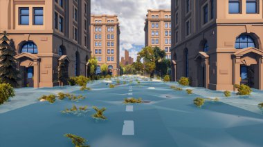 Sürdürülebilir kalkınma hedefleri için grafiksel kaynaklar biyolojik çeşitlilik büyüyen bir ekonomi ve ekoloji 3D yorumlama ve düşük polyester