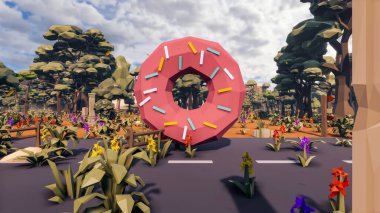 Sürdürülebilir kalkınma hedefleri için grafiksel kaynaklar biyolojik çeşitlilik büyüyen bir ekonomi ve ekoloji 3D yorumlama ve düşük polyester