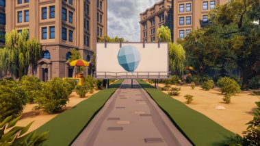 Sürdürülebilir kalkınma hedefleri için grafiksel kaynaklar biyolojik çeşitlilik büyüyen bir ekonomi ve ekoloji 3D yorumlama ve düşük polyester