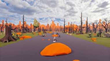 Sürdürülebilir kalkınma hedefleri için grafiksel kaynaklar biyolojik çeşitlilik büyüyen bir ekonomi ve ekoloji 3D yorumlama ve düşük polyester