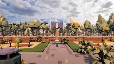 Sürdürülebilir kalkınma hedefleri için grafiksel kaynaklar biyolojik çeşitlilik büyüyen bir ekonomi ve ekoloji 3D yorumlama ve düşük polyester