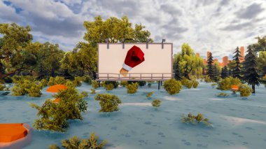 Sürdürülebilir kalkınma hedefleri için grafiksel kaynaklar biyolojik çeşitlilik büyüyen bir ekonomi ve ekoloji 3D yorumlama ve düşük polyester