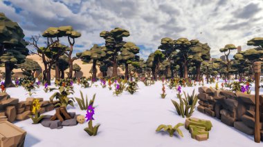 Sürdürülebilir kalkınma hedefleri için grafiksel kaynaklar biyolojik çeşitlilik büyüyen bir ekonomi ve ekoloji 3D yorumlama ve düşük polyester