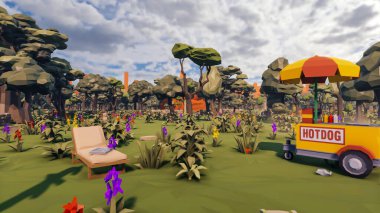 Sürdürülebilir kalkınma hedefleri için grafiksel kaynaklar biyolojik çeşitlilik büyüyen bir ekonomi ve ekoloji 3D yorumlama ve düşük polyester