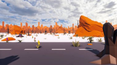 Sürdürülebilir kalkınma hedefleri için grafiksel kaynaklar biyolojik çeşitlilik büyüyen bir ekonomi ve ekoloji 3D yorumlama ve düşük polyester