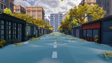 Sürdürülebilir kalkınma hedefleri için grafiksel kaynaklar biyolojik çeşitlilik büyüyen bir ekonomi ve ekoloji 3D yorumlama ve düşük polyester