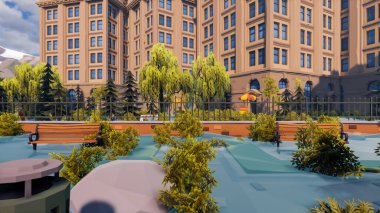 Sürdürülebilir kalkınma hedefleri için grafiksel kaynaklar biyolojik çeşitlilik büyüyen bir ekonomi ve ekoloji 3D yorumlama ve düşük polyester