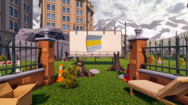 Sürdürülebilir kalkınma hedefleri için grafiksel kaynaklar biyolojik çeşitlilik büyüyen bir ekonomi ve ekoloji 3D yorumlama ve düşük polyester