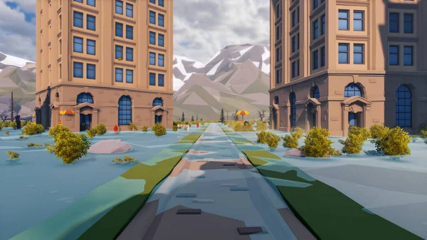 Sürdürülebilir kalkınma hedefleri için grafiksel kaynaklar biyolojik çeşitlilik büyüyen bir ekonomi ve ekoloji 3D yorumlama ve düşük polyester