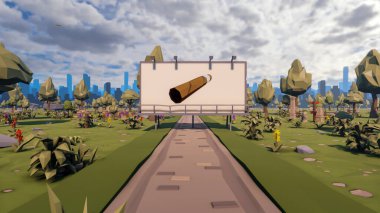 Sürdürülebilir kalkınma hedefleri için grafiksel kaynaklar biyolojik çeşitlilik büyüyen bir ekonomi ve ekoloji 3D yorumlama ve düşük polyester