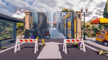 Sürdürülebilir kalkınma hedefleri için grafiksel kaynaklar biyolojik çeşitlilik büyüyen bir ekonomi ve ekoloji 3D yorumlama ve düşük polyester