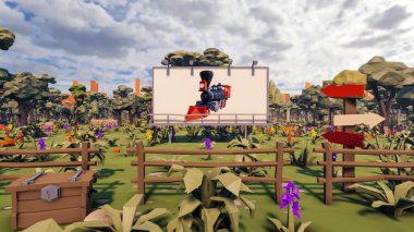 Sürdürülebilir kalkınma hedefleri için grafiksel kaynaklar biyolojik çeşitlilik büyüyen bir ekonomi ve ekoloji 3D yorumlama ve düşük polyester