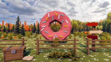 Sürdürülebilir kalkınma hedefleri için grafiksel kaynaklar biyolojik çeşitlilik büyüyen bir ekonomi ve ekoloji 3D yorumlama ve düşük polyester