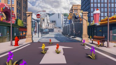 Sürdürülebilir kalkınma hedefleri için grafiksel kaynaklar biyolojik çeşitlilik büyüyen bir ekonomi ve ekoloji 3D yorumlama ve düşük polyester