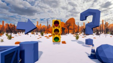 Sürdürülebilir kalkınma hedefleri için grafiksel kaynaklar biyolojik çeşitlilik büyüyen bir ekonomi ve ekoloji 3D yorumlama ve düşük polyester